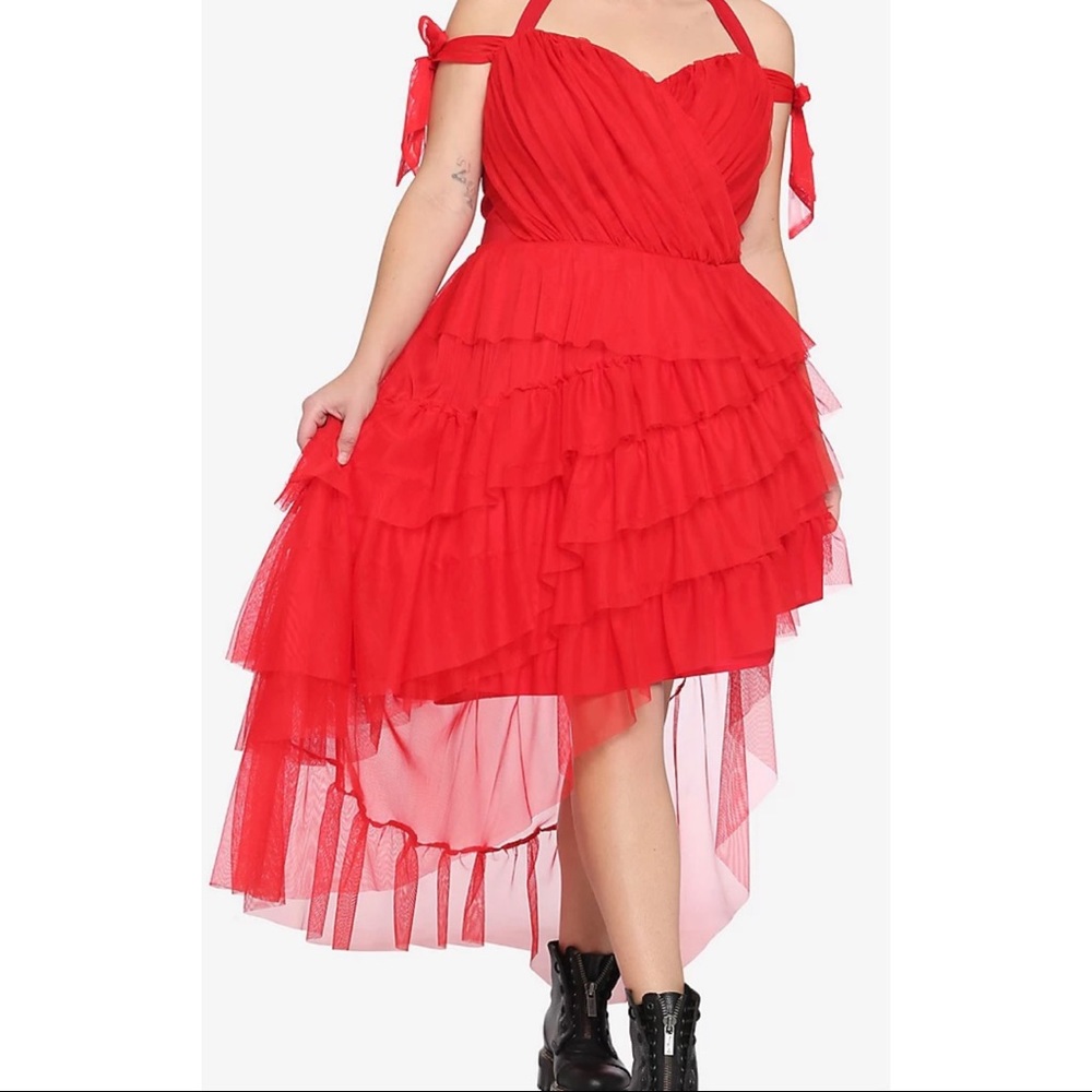 Harley Quinn Plus Size Red Dress